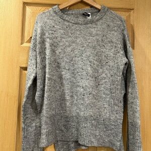 Divided Heather Gray Women's Sweater